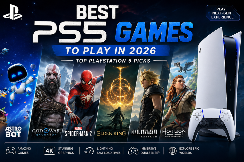 Best PS5 games to play in 2026 featuring top PlayStation 5 titles